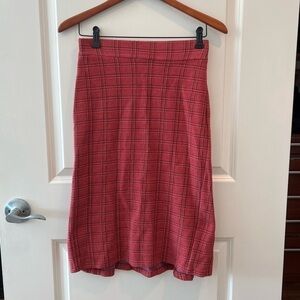 Diane Von Furstenberg Women's Skirt Size 4 Red Black